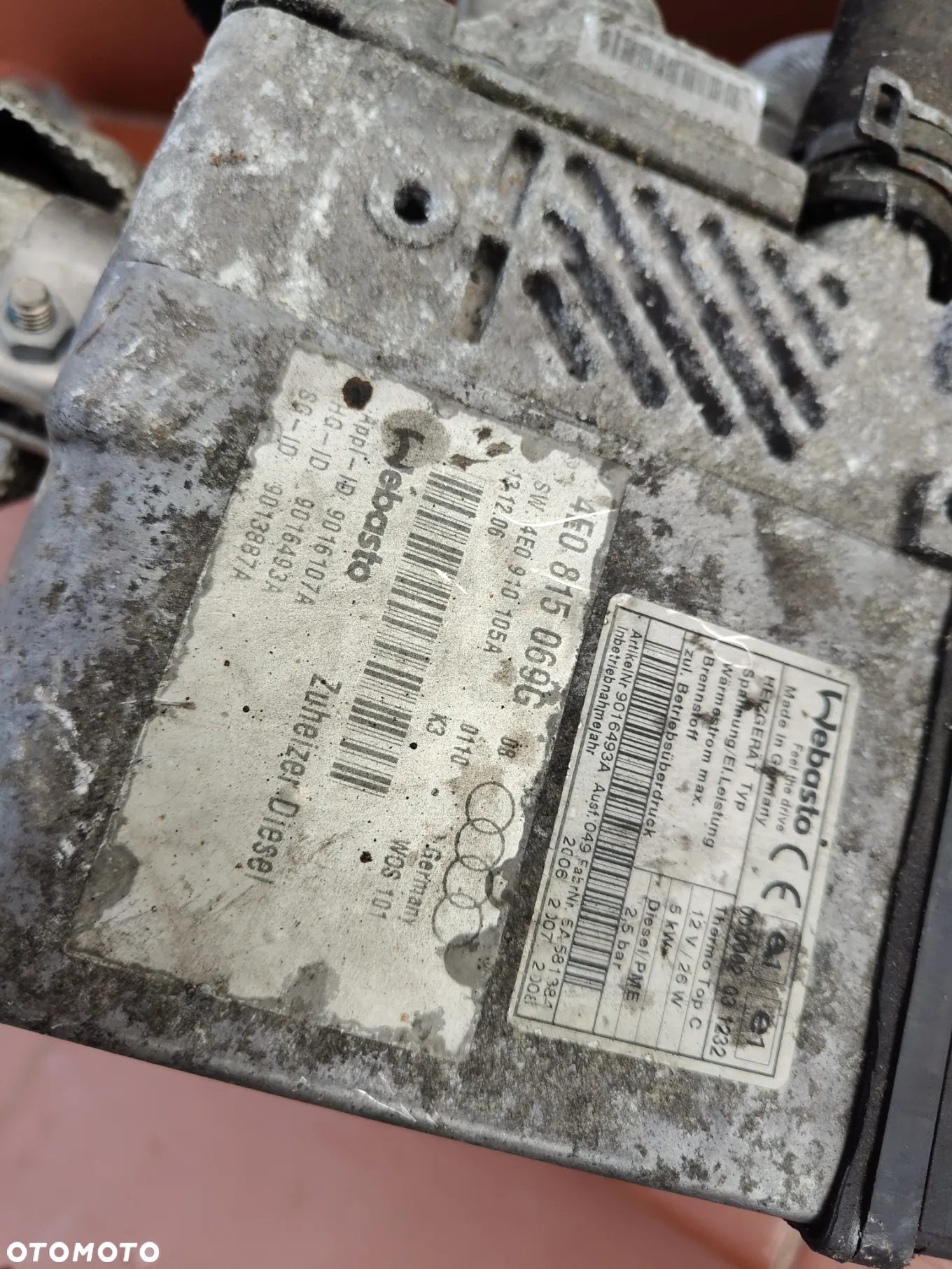AUDI A8 D3 3.0 TDI Webasto Ogrzewanie Diesel 4E0815069F - 10