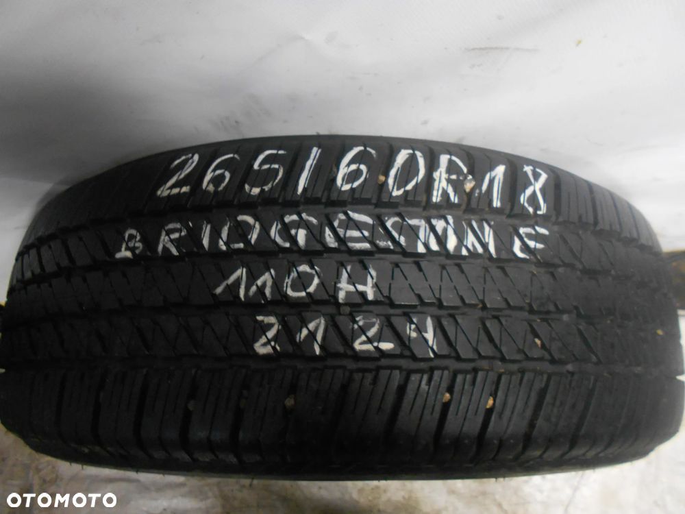 OPONA POJEDYNKA 265/60R18 BRIDGESTONE DUELER H/T 684 II DOT 2124 8.5MM - 1