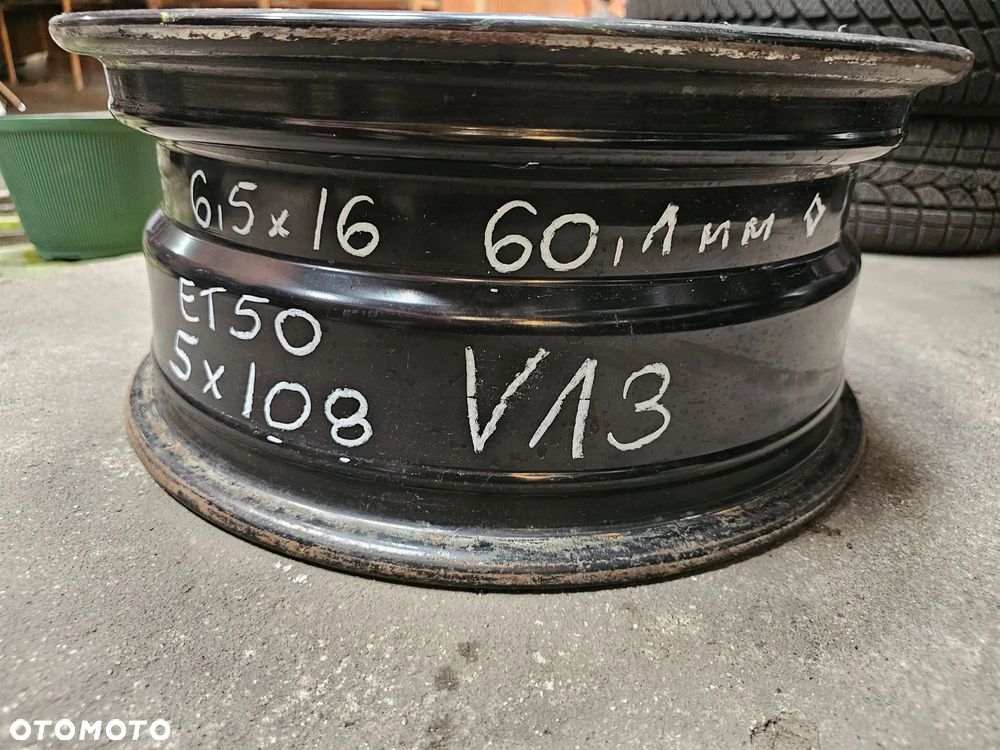 (V13) Felga stalowa 16'' Renault OE Scenic Kangoo Laguna II Clio IV / 6,5Jx16 ET50 5x108 - 3
