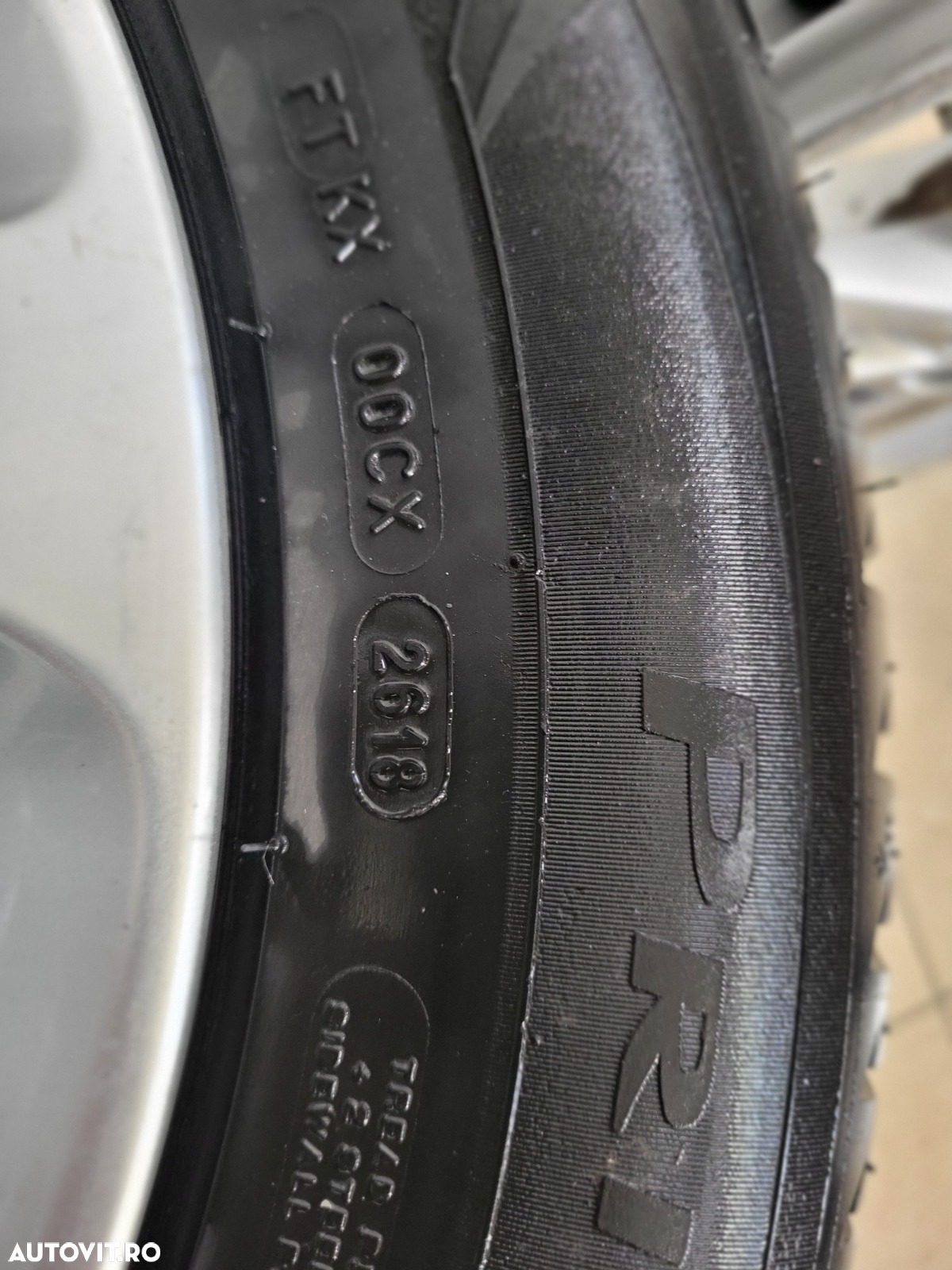 Set Jante Aluminiu R17 Mercedes C E Class A B Class Gla Cla Etc. 5x112 Cu Doua Anvelope Michelin Dot 2618 215/60R17 - 6