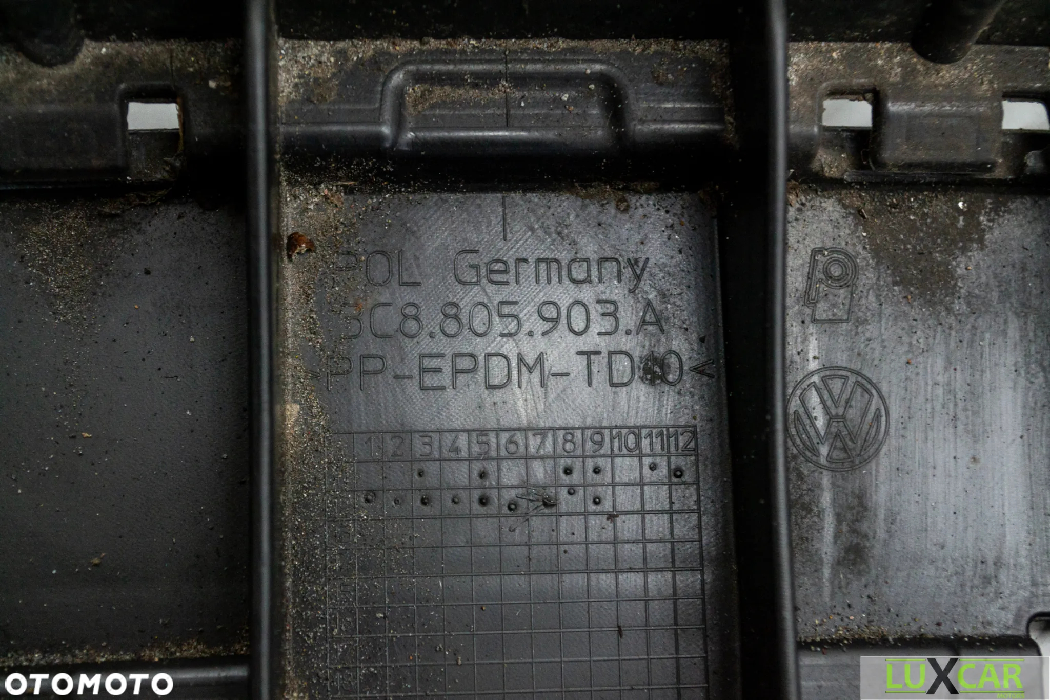 VW PASSAT B8 HOKEJ OSŁONA DOKŁADKA ZDERZAKA DOLNA PRZÓD 3C8805903A GORLICE - 7