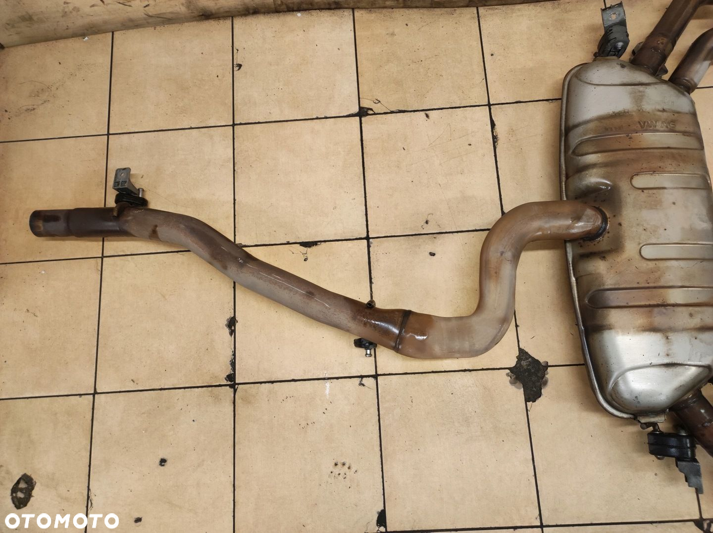 Układ wydechowy wydech tłumik końcowy Golf VIII 8 R 2.0 TSI - 10