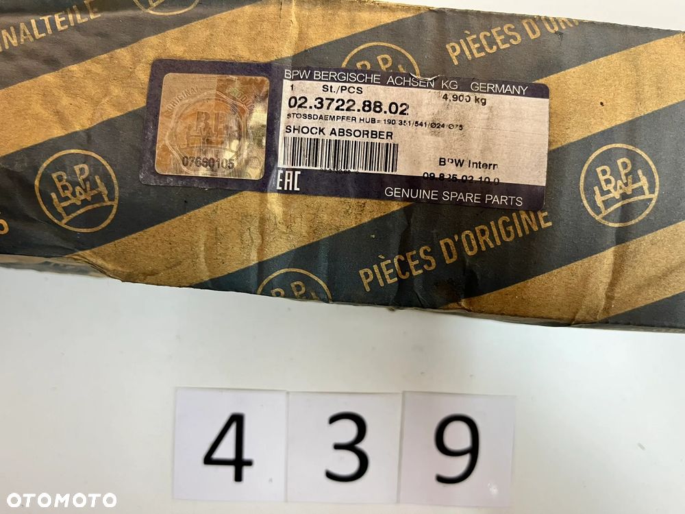 Amortyzator naczepy SAF BPW 0237228802 - 4