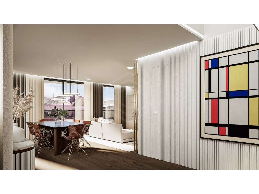 Apartamento T3 de luxo, com terraço, no centro de Aveiro - Grande imagem: 4/13