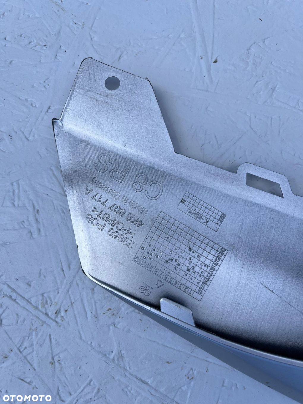 AUDI RS6 RS7 4K8 C8 SPOILER DOKŁADKA ZDERZAK PRZÓD ORG - 6