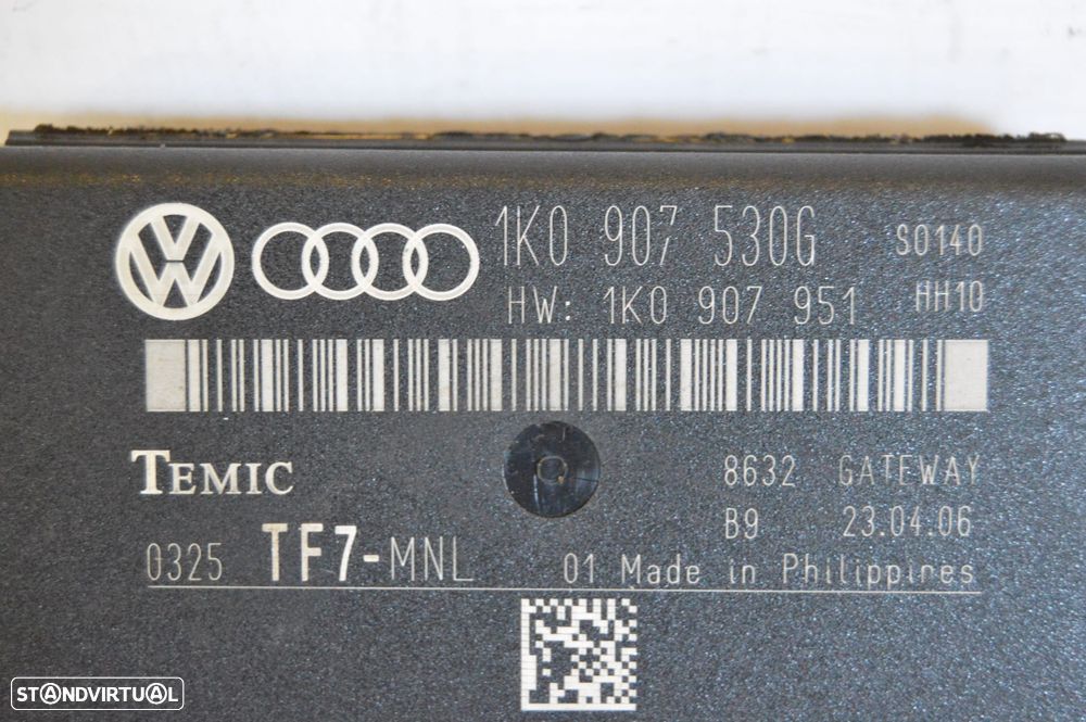 CENTRALINA CONTROL ANTIROUBO ANTI ROUBO AUDI A3 8P 8PA 1K0907530G 1K0907530 GOLF V 5 MK5 - 3