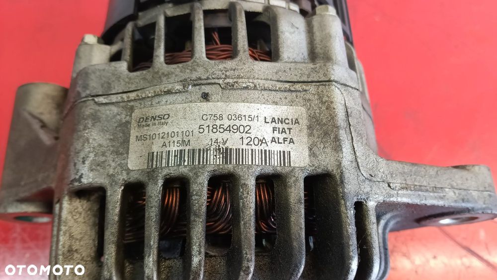 ALTERNATOR 120A FIAT DUCATO DOBLO ALFA ROMEO 12- 51854902 NO 526/087 - 3