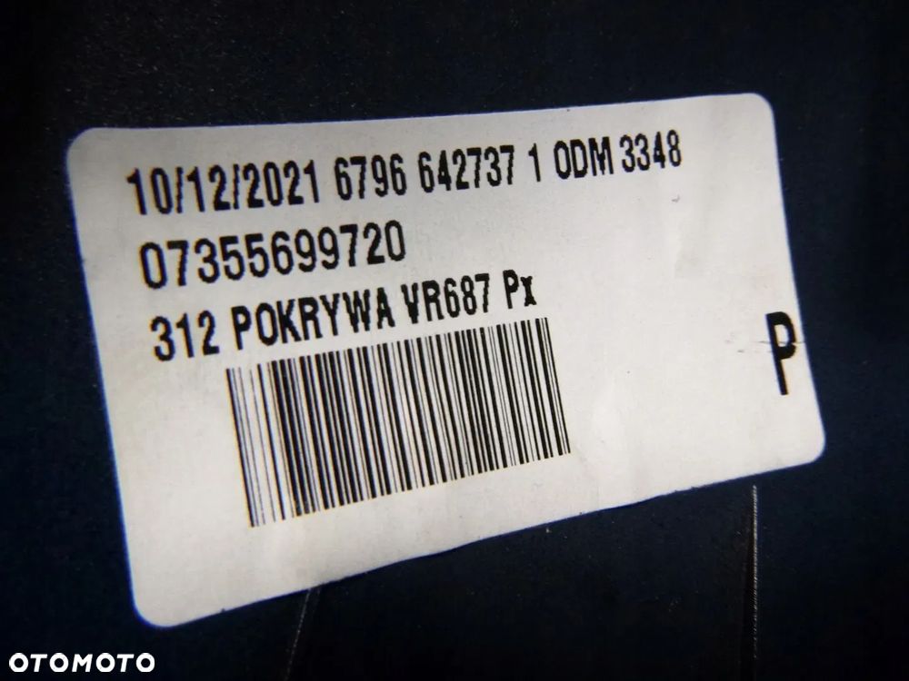 FIAT 500 OSŁONA OBUDOWA NAKŁADKA LUSTERKA PRAWA ORYGINAŁ - 16