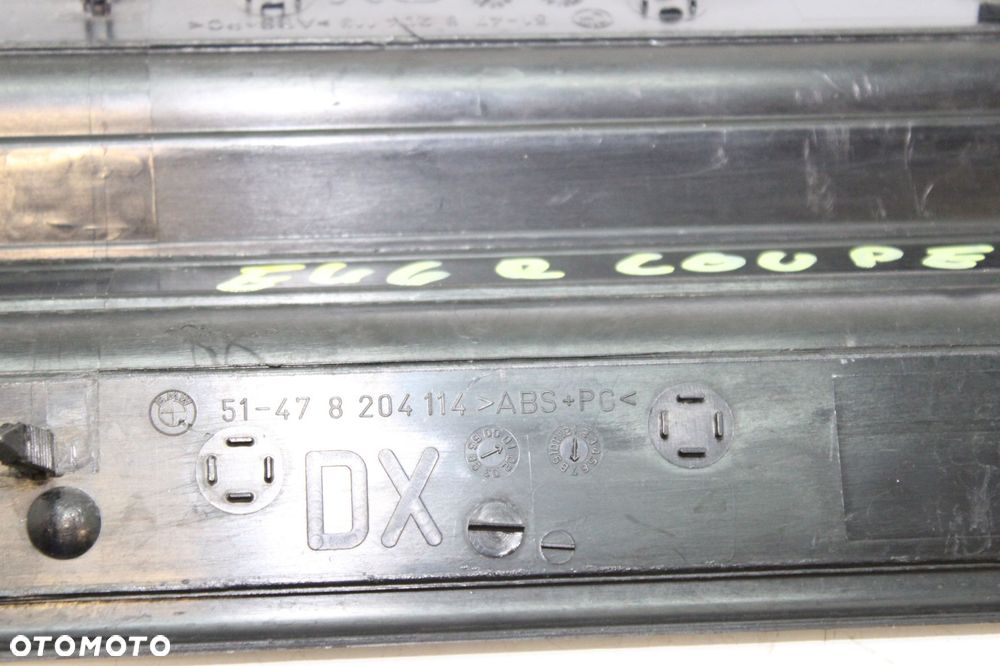 BMW E46 COUPE LISTWA LISTWY PROGOWE LEWA PRAWA KOMPLET 8204114 - 5