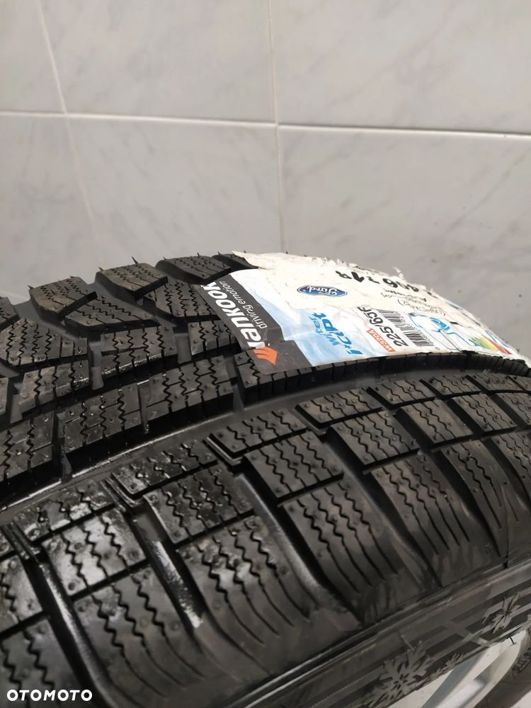 FORD C-MAX FOCUS KUGA MONDEO 7Jx17 ORYGINALNE FELGI ALUMINIOWE R17 ET50 5X108 OPONY HANKOOK 225/65 KOŁA ZIMA BIEŻNIK 8.81mm DEKIELKI FORD - 18
