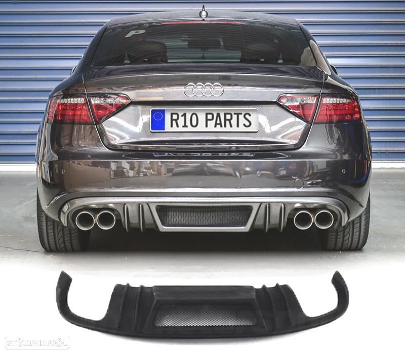 DIFUSOR TRASEIRO AUDI A5 COUPE CABRIO 07-11 LOOK RIEGER - 1