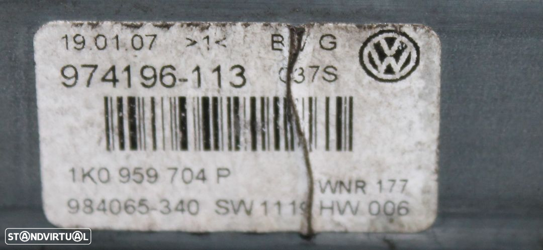 Motor Elevador Vidro Volkswagen Passat - 5