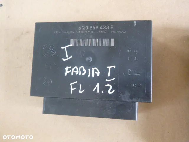 ZESTAW STARTOWY KOMPUTER STACYJKA IMMOBILIZER LICZNIK SKODA FABIA I 1.2 - 9