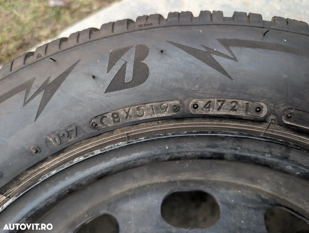 Janta tabla 15'' 4x108 Roata Rezerva FORD Transit Tourneo Courier Renault Peugeot cauciuc 195/60R15 Bridgestone ET76-1100-AB BB / 2150850 - 5