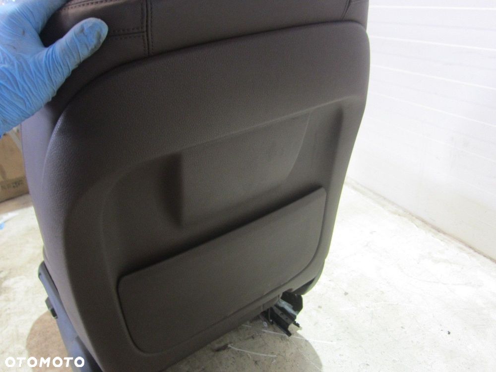 BMW 5 F10 FOTELE FOTEL LEWY KIEROWCY BRĄZOWY BRĄZ MOKKA 52107310120 SKÓRA - 14