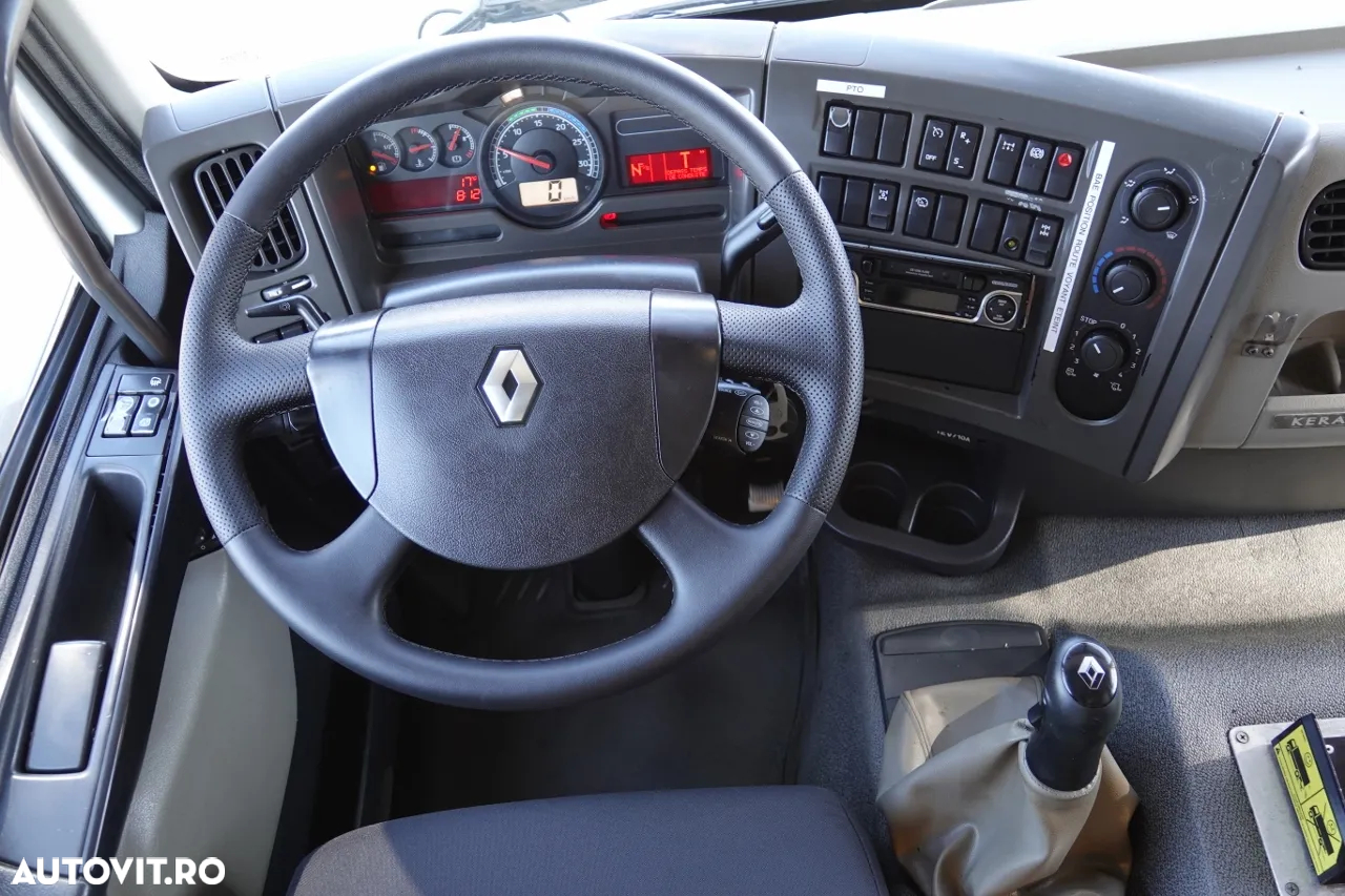 Renault KERAX 450 / 6x4 / BASCULATOR / HYDROBORTA / BORDMATIC / MANUAL / IMPORTAT - 32