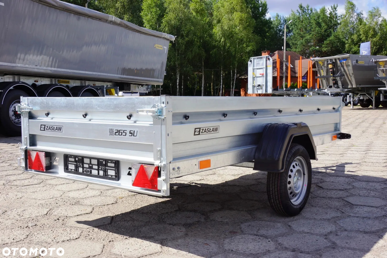 Zaslaw 1 oś, przyczepa towarowa MOCNA I SOLDNA DMC 750 KG - 7