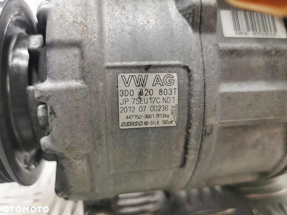 VW PHAETON LIFT 10-16R KOMPRESOR KLIMATYZACJI SPREZARKA 3D0820803T 3D0820803 T DENSO - 4