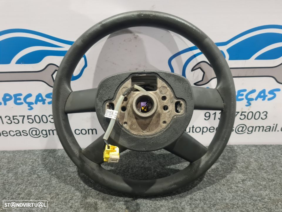VOLANTE GUIADOR COMPLETO VW VOLKSWAGEN POLO 9N 6Q0419091G 6Q0419091 FOX CADDY PELE AIRBAG - 3