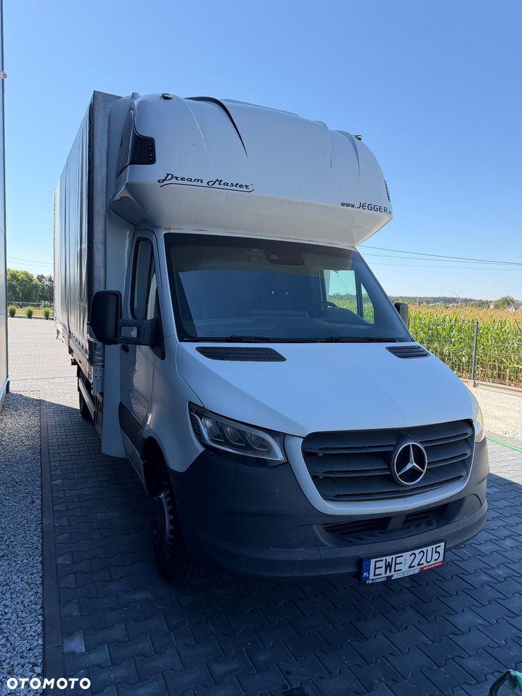 Mercedes-Benz Sprinter 319 Jegger 3.0 V6 AUTOMAT plandeka 10ep SALON Polska kurnik, webasto, bliźniak - 4