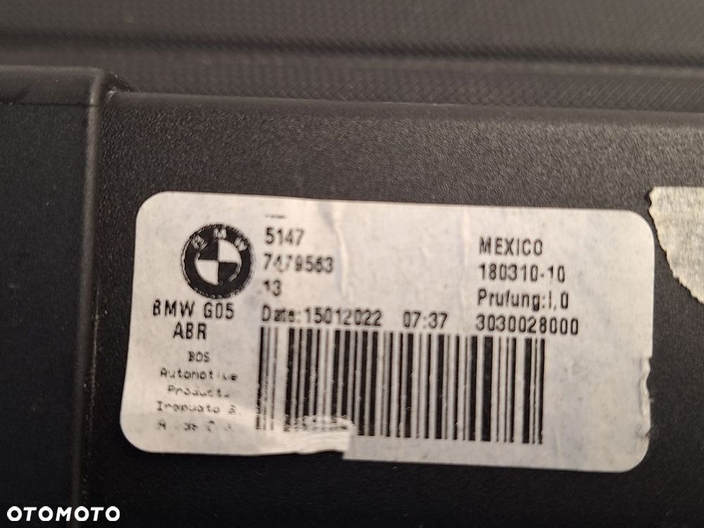 roleta bagaznika bmw x5  g05 2018- 5147  7479563 orginal demontaz - 5