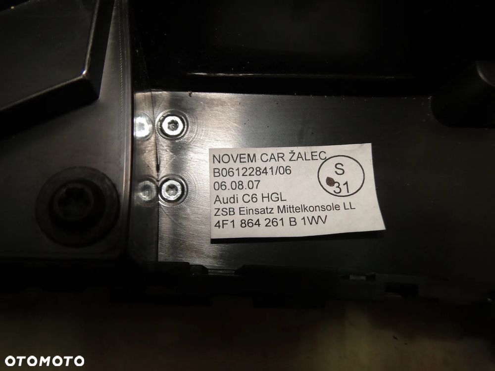 AUDI A6 C6 OSŁONA OBUDOWA TUNEL ŚRODKOWY DEKOR EUROPA - 16