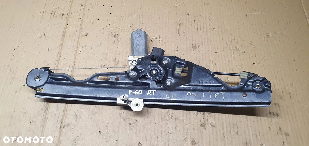 Mechanizm podnośnik szyby prawy tył BMW 5 E60 7184744S 7184746E - 1
