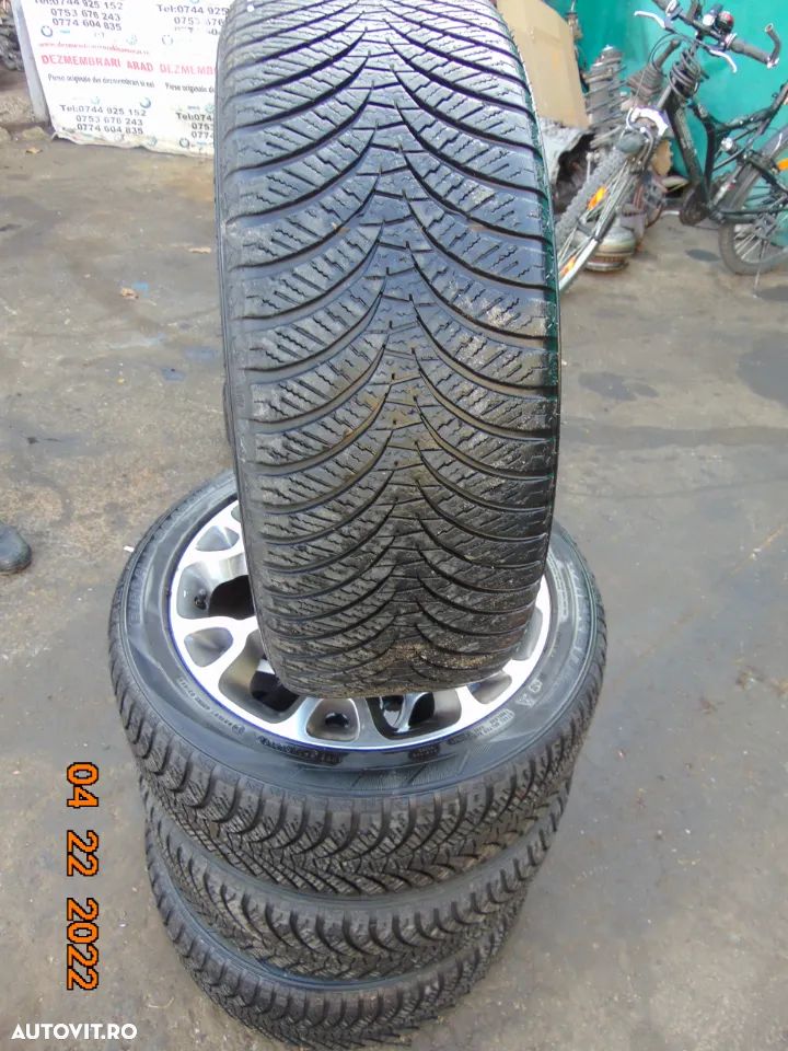 Jante Fiat 500 r17 tipo Punto evo jante aluminiu anvelope iarna r17 - 2