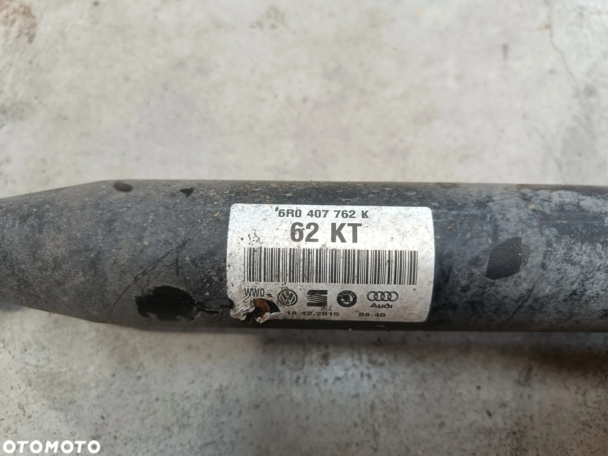 Półoś Prawa 1.2 1.4 TSI Skoda Fabia 3 Seat Ibiza VW Polo Audi 6R0407762K - 4