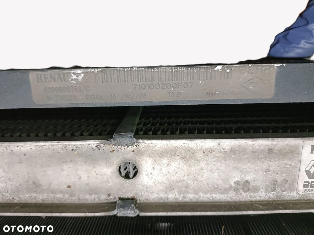 RENAULT LAGUNA II 01-07 2,0 TB komplet chłodnic 8200008763 8200008761/C + wentylator 8200025636 * - 4