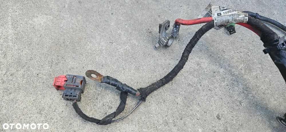 Wiązka instalacja akumulatora klema Opel Zafira B Lift 1,7 CDTI 81kW 110KM 2010r 55559512 - 2