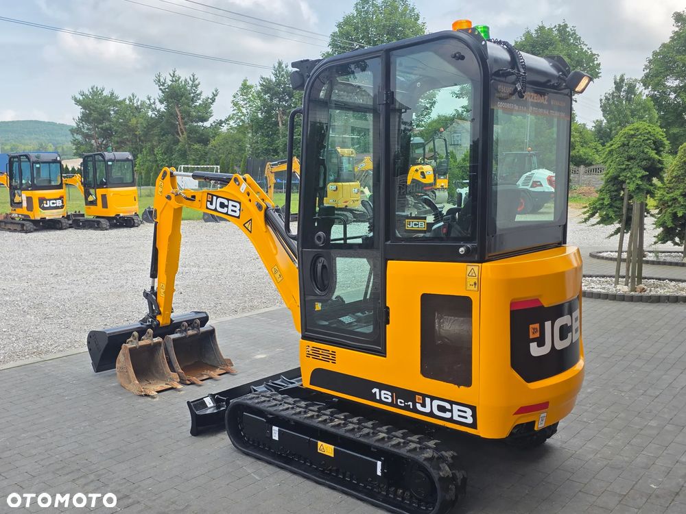 JCB JCB 16 C-1 mini koparka 3 łyżki szybkozłącze 19c1 sprowadzona 8018 serwisowana - 34