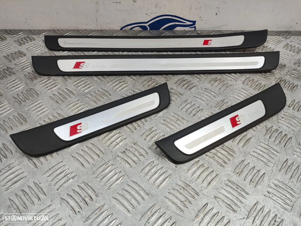 Conjunto soleiras porta frente frontal traseira trás Audi A4 B8 8K S-Line S Line - 5