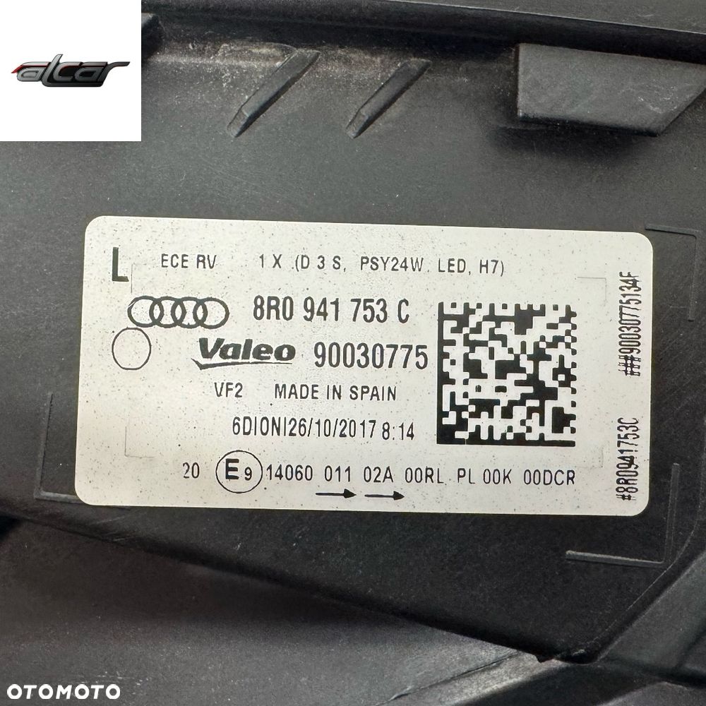 REFLEKTOR LEWY PRZÓD BIXENON AUDI Q5 LIFT 12-16 8R0 941 753 C - 10