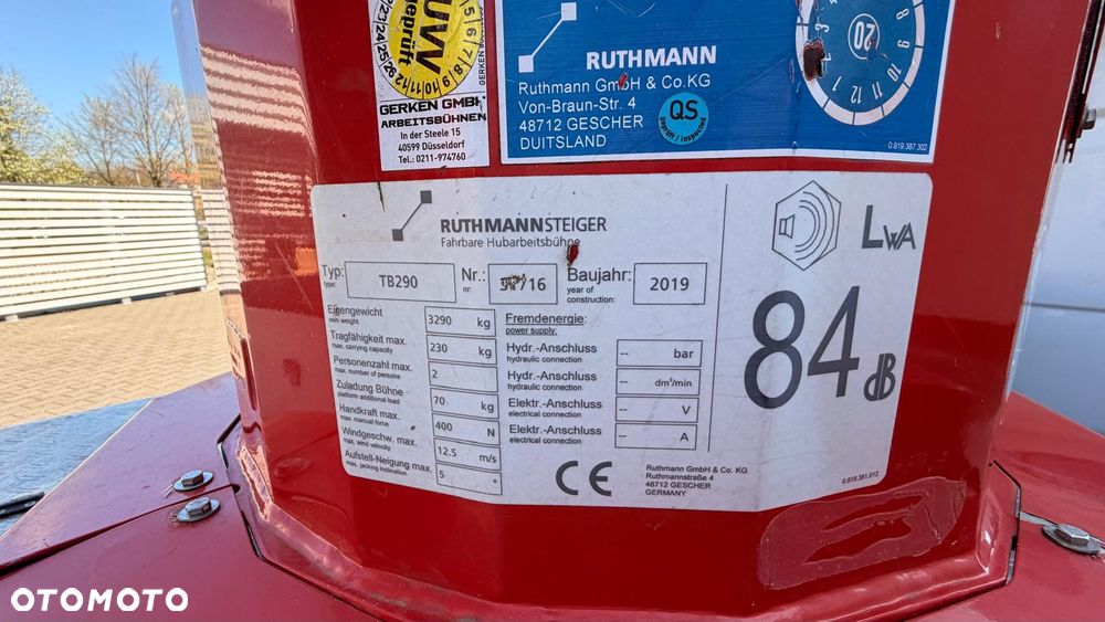Ruthmann TB 290 87.000 EUR netto - 7