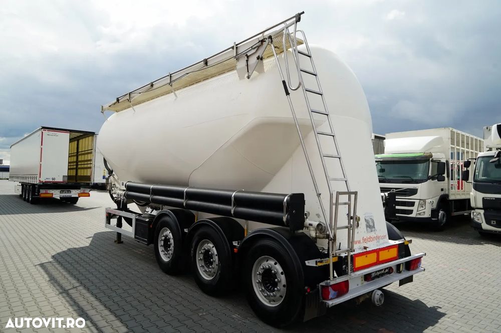 Feldbinder / REMORCA CIMENT / 2 COMPARTIMENTE / 37.000 L / SILOU / AXE SAF / JANTE DIN ALIAJ - 5