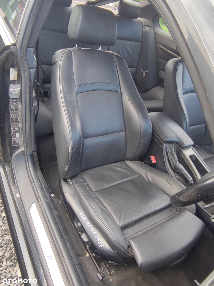 FOTEL PRAWY PRZÓD PRZEDNI M PAKIET CZARNA SKÓRA GRZANY BMW E92 LIFT - 1