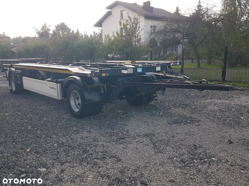 Wielton PS-2 PRZYCZEPA POD KONTENERY DO HAKOWCA 2-OSIE BLIŹNIAKI HUFFERMANN ZASŁAW SKIBICKI - 1