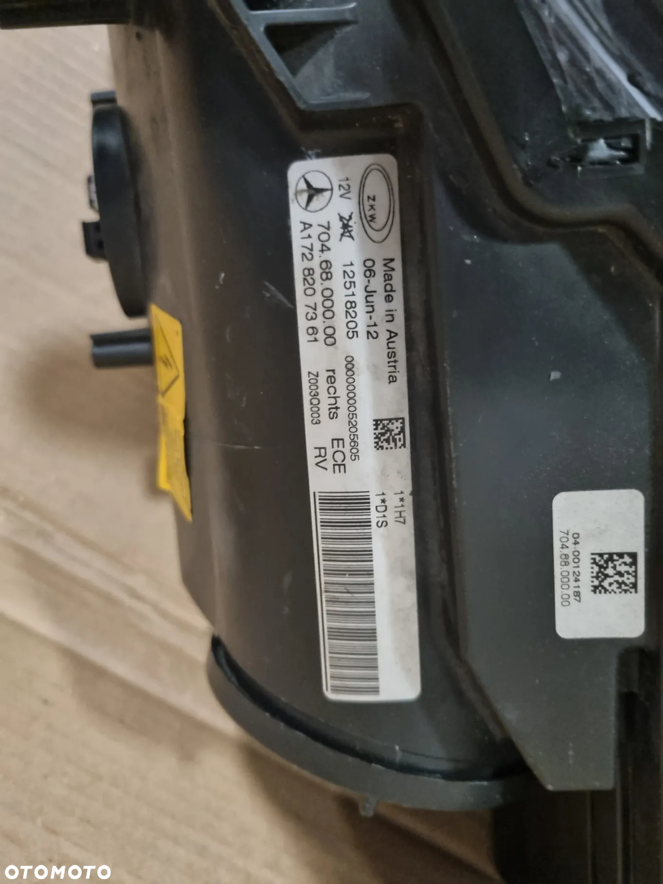 Lampa prawa Xenon Mercedes SLK W172 a1728207361 - 9