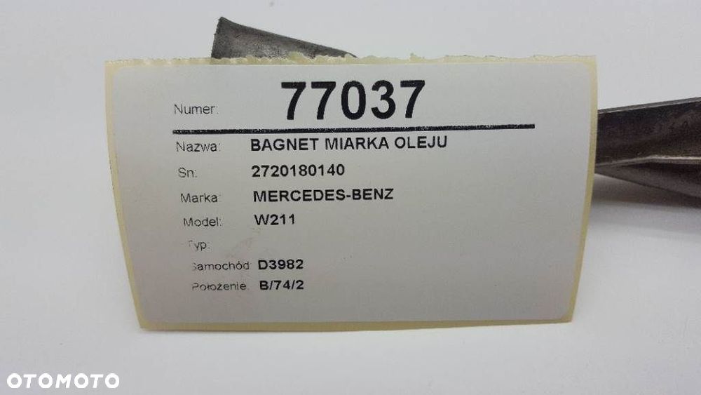 BAGNET MIARKA MERCEDES W211 2720180140 3.0 V6 - 3