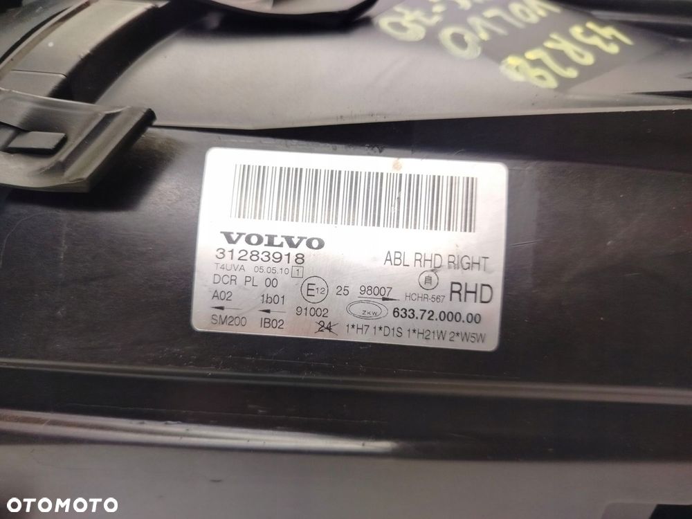 volvo xc70 v70 iii 07r- reflektor lampa prawy przód prawa przednia xenon - 6