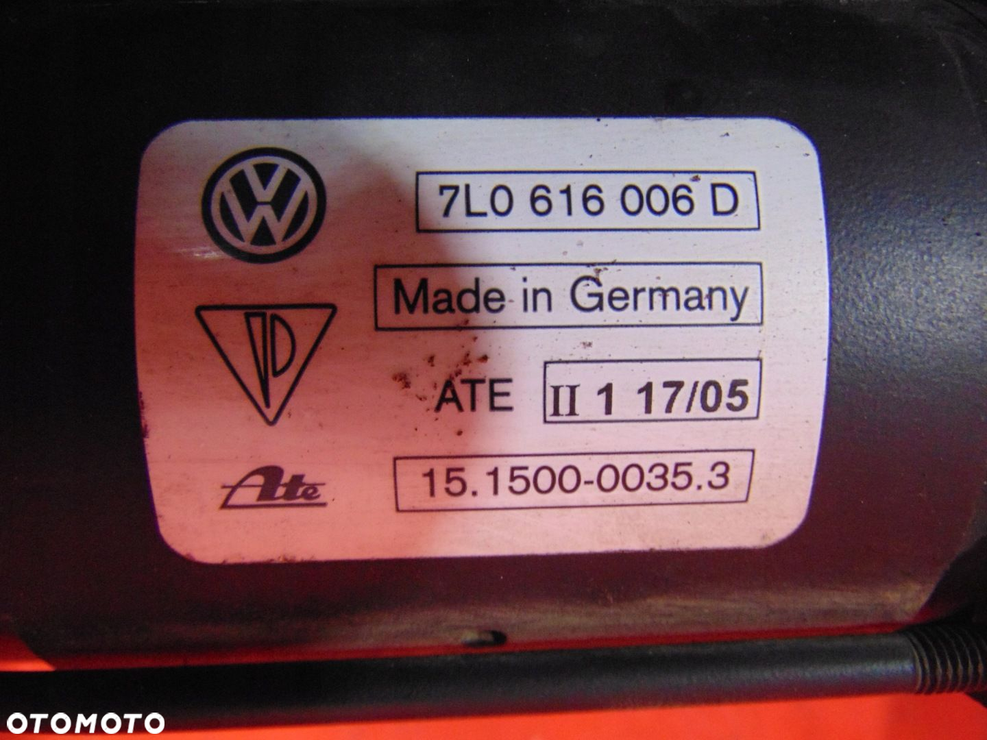 PORSCHE CAYENNE I 9P 7L TOUAREG I POMPA KOMPRESOR ZAWIESZENIA 7L0616006D - 5