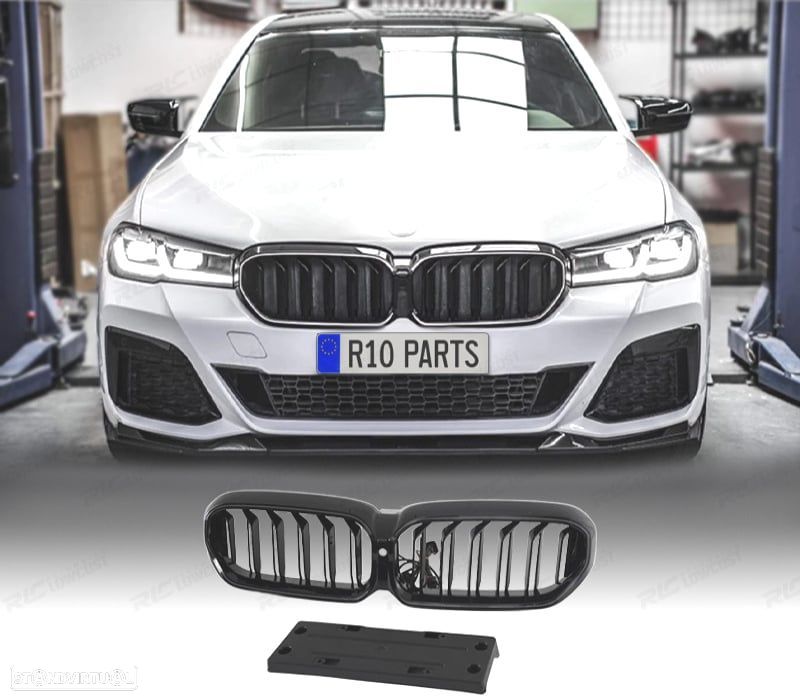 GRELHA BMW G30 20-23 LOOK M PERFORMANCE PRETO BRILHANTE LED - 1