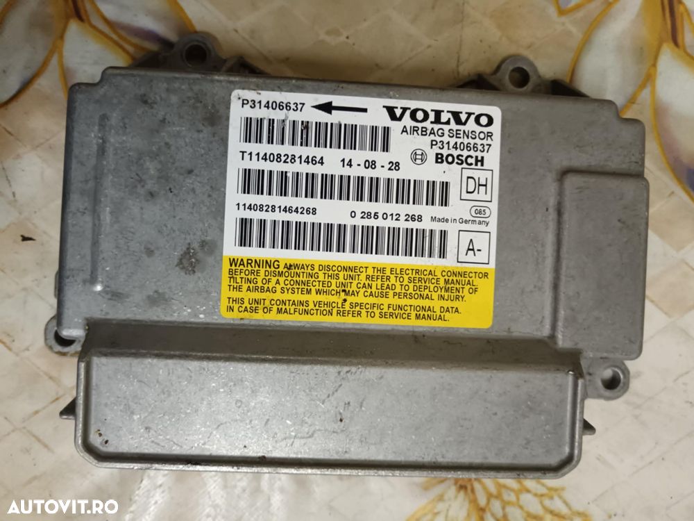 CALCULATOR AIRBAG VOLVO S60, V60, XC60, S80, XC70, V70 AN 2014 COD 31406637 - 1