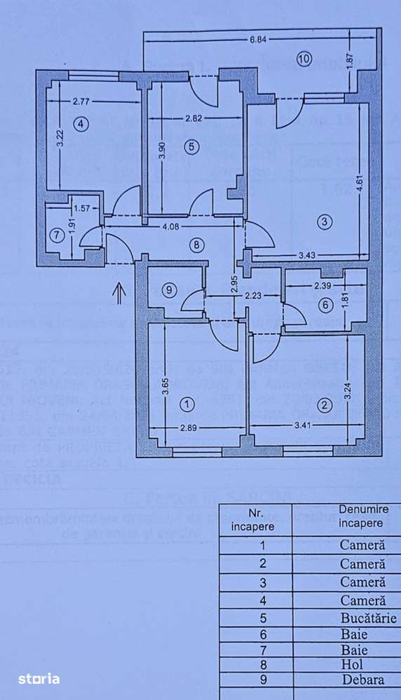 MIOVENI Central Apartament 4 camere cf 1 dec 86mp Rate Proprietar — fotografia 3