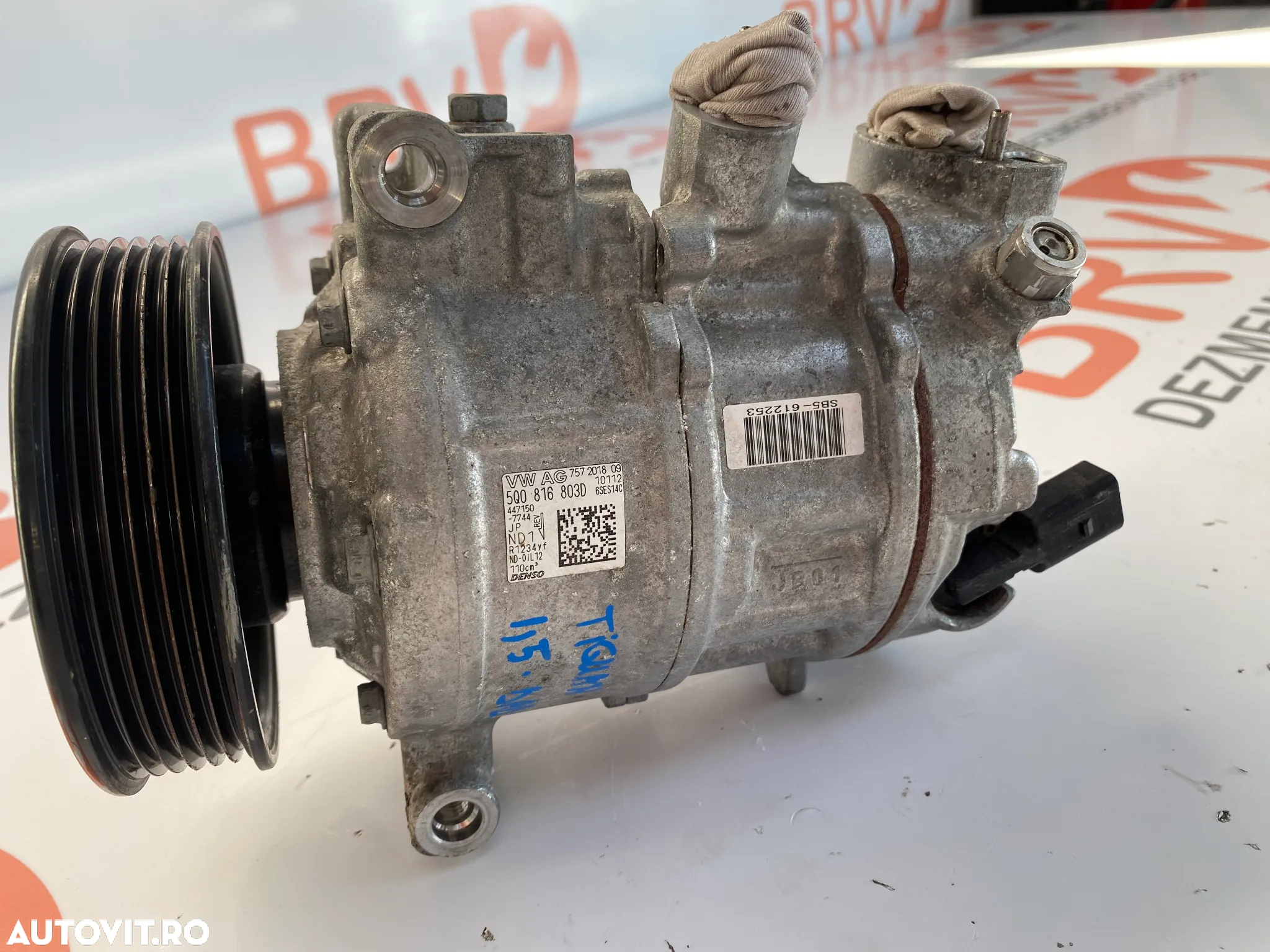 Compresor clima cod motor DAD / DPB (MK8) Vw tiguan / vw Golf 8 / Audi A3 / Skoda / Seat 1.5 tfsi motorizare - 2