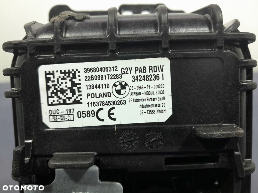 BMW M3 G80 DESKA ROZDZIELCZA PULPIT KOKPIT AIRBAG PODUSZKI DO REGENERACJI - 13