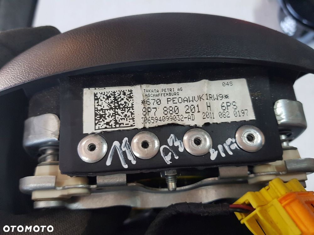 AUDI A3 8P LIFT 08-12r PODUSZKA AIRBAG KIEROWCY 3 RAMIONA 8P7880201H - 6