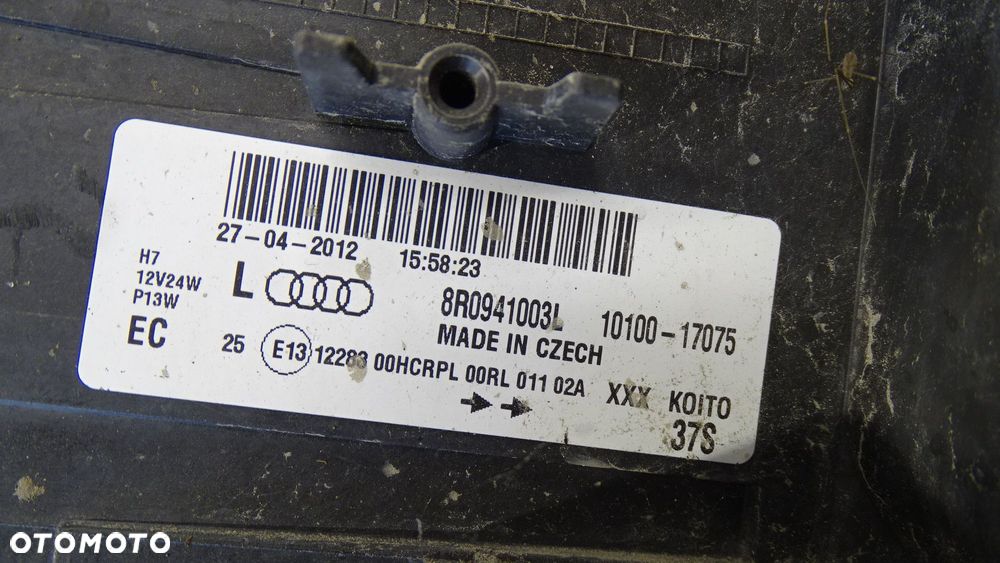 GP - LAMPA LEWA PRZEDNIA AUDI Q5 8R 8R0941003L - 11