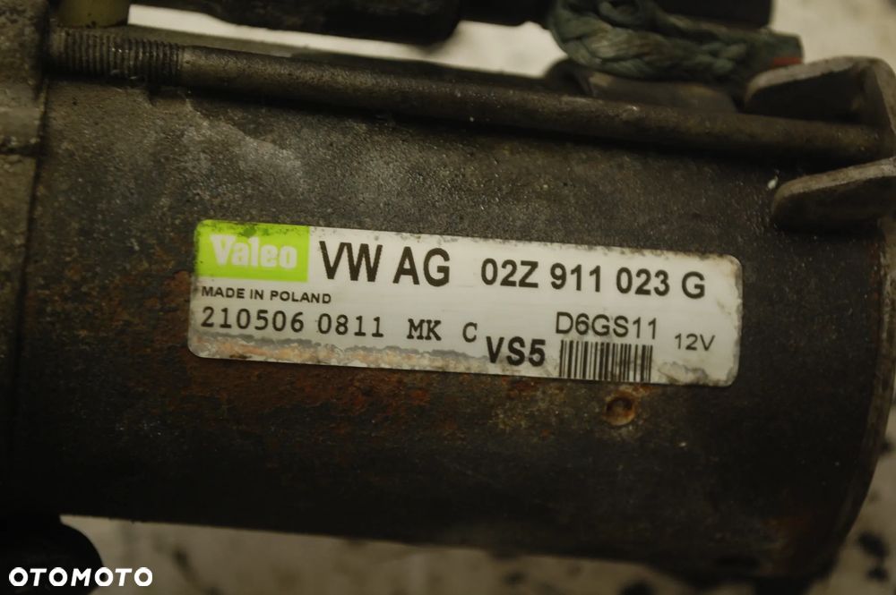 ROZRUSZNIK VALEO 02Z911023G 2.0 FSI SKODA OCTAVIA II AUDI A3 8P VW GOLF V SEAT ALTEA 1.9 TDI 02Z911023H - 5